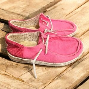 Hey Dude Kids Pink Sneakers K13 Funk Fuxia